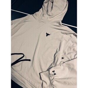 Under Armour Project Rock Bull Logo Performance Hoodie Sweatshirt Women’s LARGE